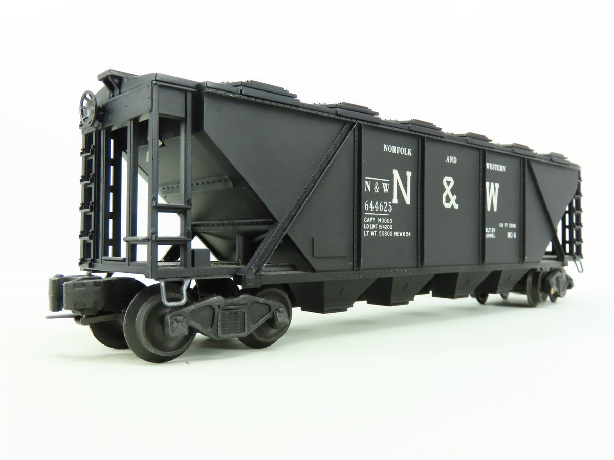 O Gauge 3-Rail Lionel 6446-25 N&amp;W Norfolk &amp; Western 4-Bay Covered Hopper