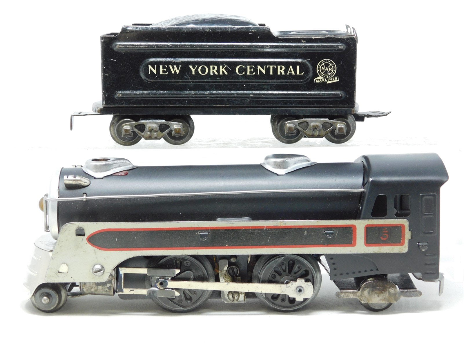 O Gauge 3-Rail Marx NYC New York Central 2-4-2 Steam Locomotive #5