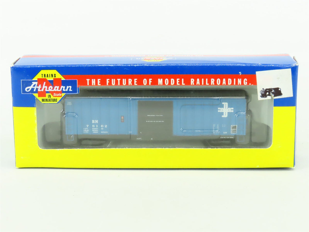 N Scale Athearn 10542 BM Boston &amp; Maine 50&#39; Steel SIECO Box Car #78162