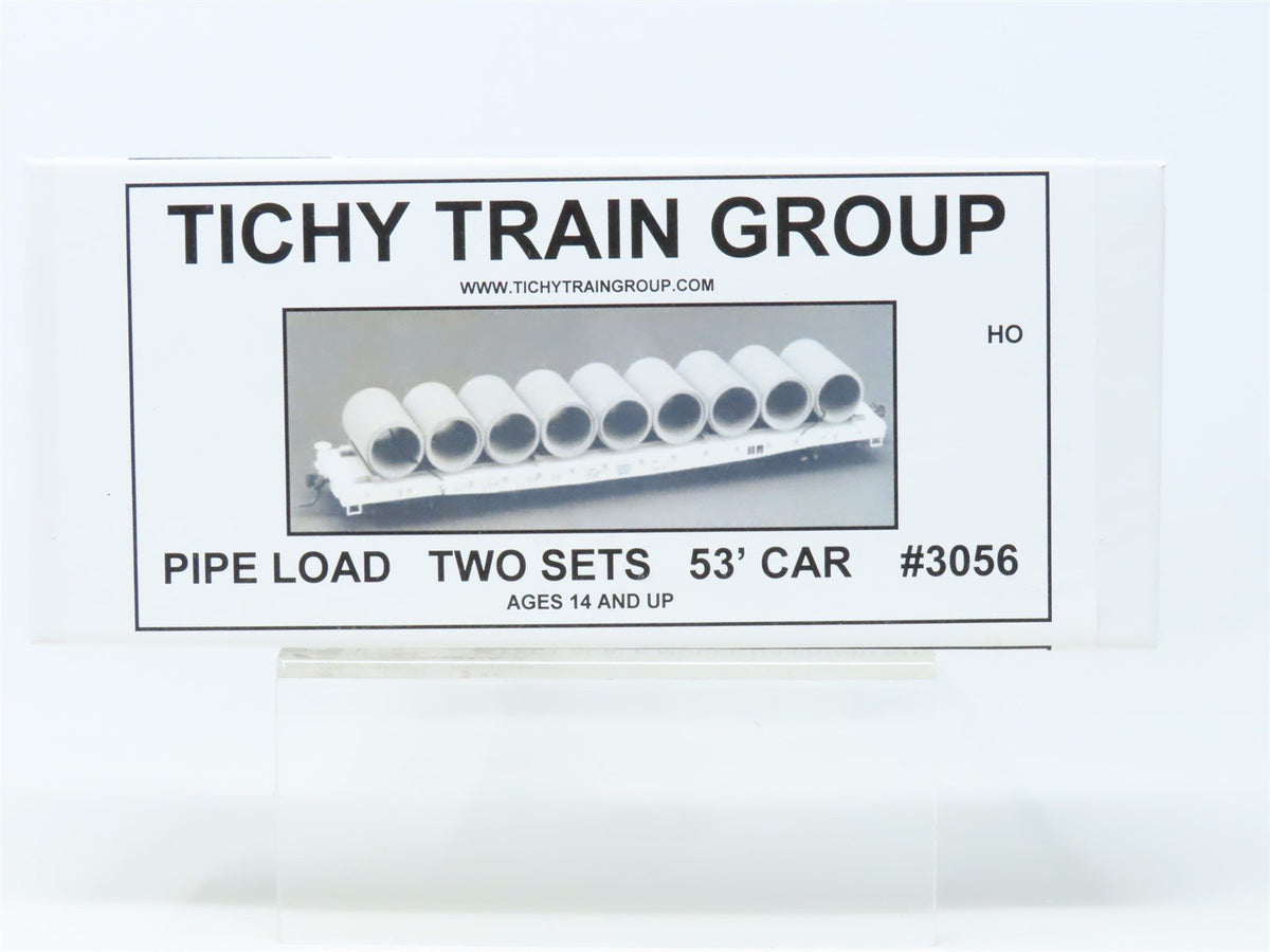 HO Scale Tichy Train Group Kit #3056 Pipe Load For 53&#39; Freight Cars