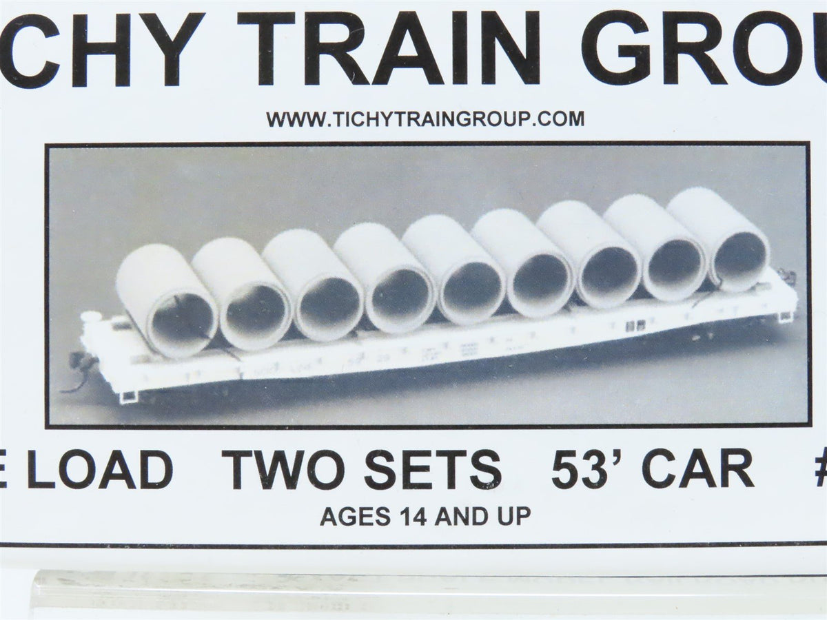 HO Scale Tichy Train Group Kit #3056 Pipe Load For 53&#39; Freight Cars