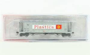 N Scale BLMA Models 16021 GACX Shell Plastics 3-Bay Covered Hopper #50120