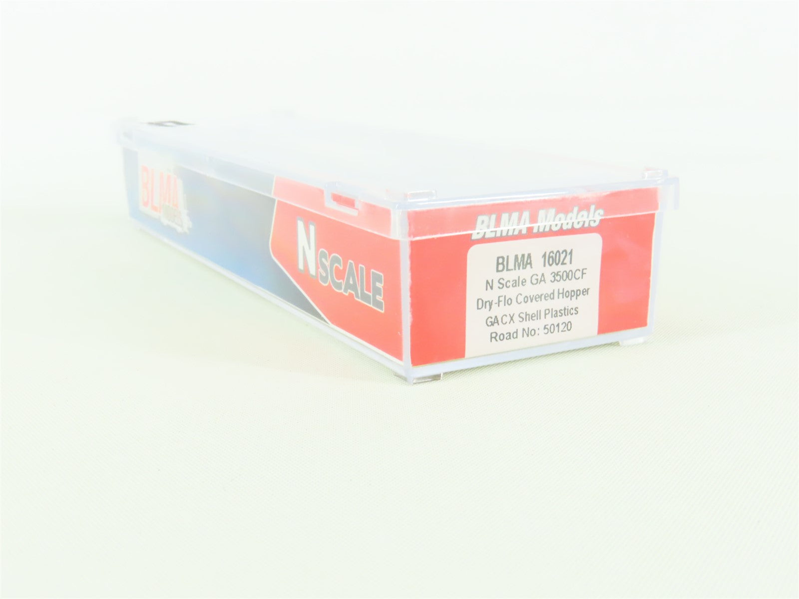 N Scale BLMA Models 16021 GACX Shell Plastics 3-Bay Covered Hopper #50120