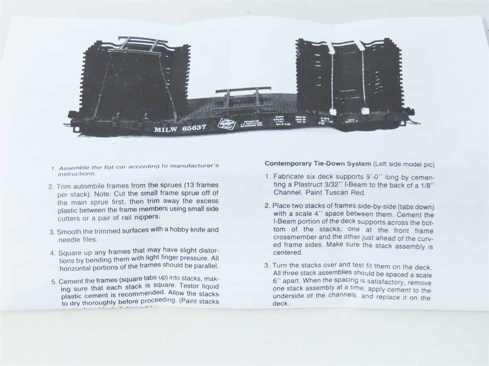 HO 1/87 Scale JJM Auto Frame Load for Flat Cars - 80 Frames