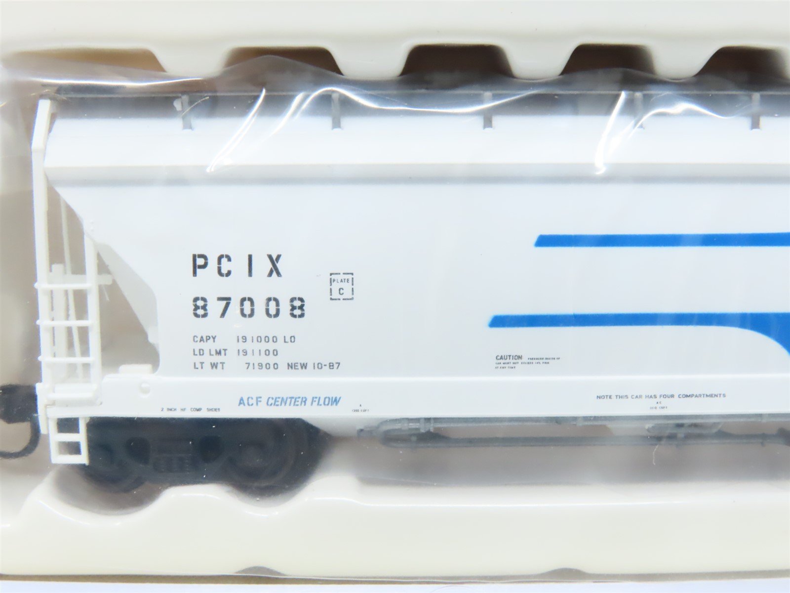 N Scale Atlas 40102 PCIX Continental Baking 4-Bay Covered Hopper #87008