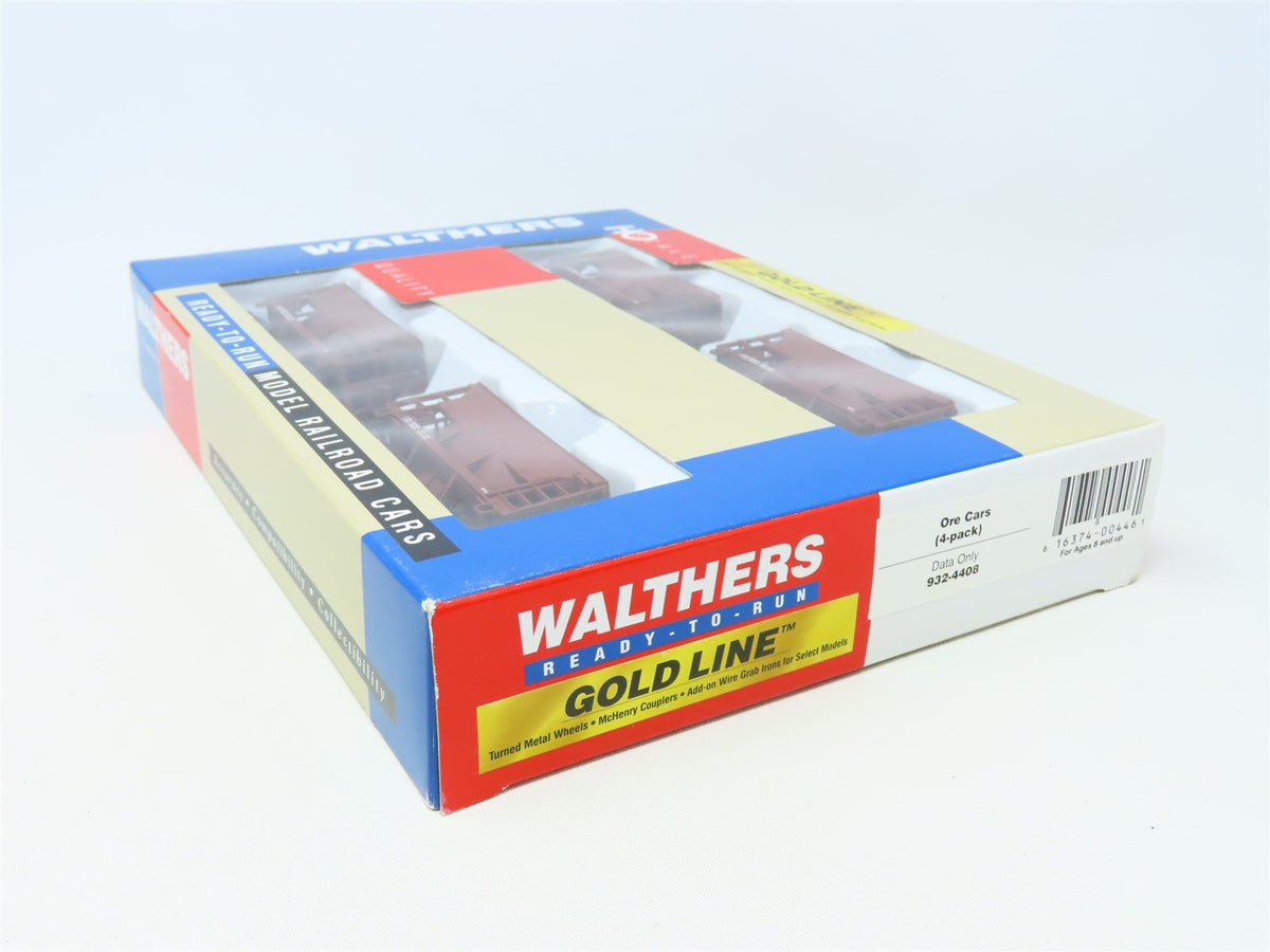 HO Scale Walthers Gold Line 932-4408 Data Only Ore Car Set 4-Pack