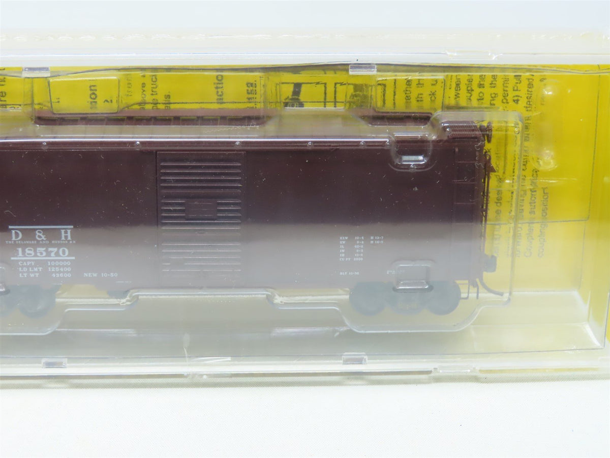 HO Scale Kadee 4010 D&amp;H Delaware &amp; Hudson 40&#39; Single Door Box Car #18570 Sealed