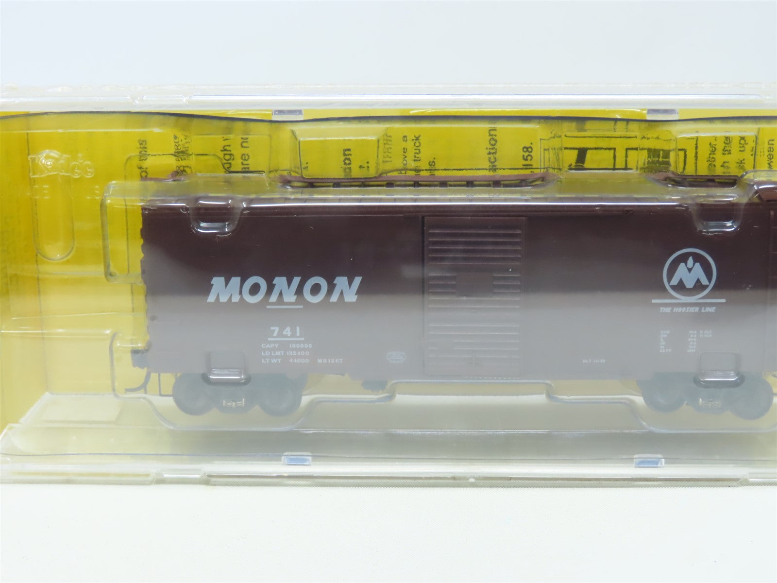 HO Scale Kadee 4014 CIL Monon 40' Single Door Steel Box Car #741 Sealed