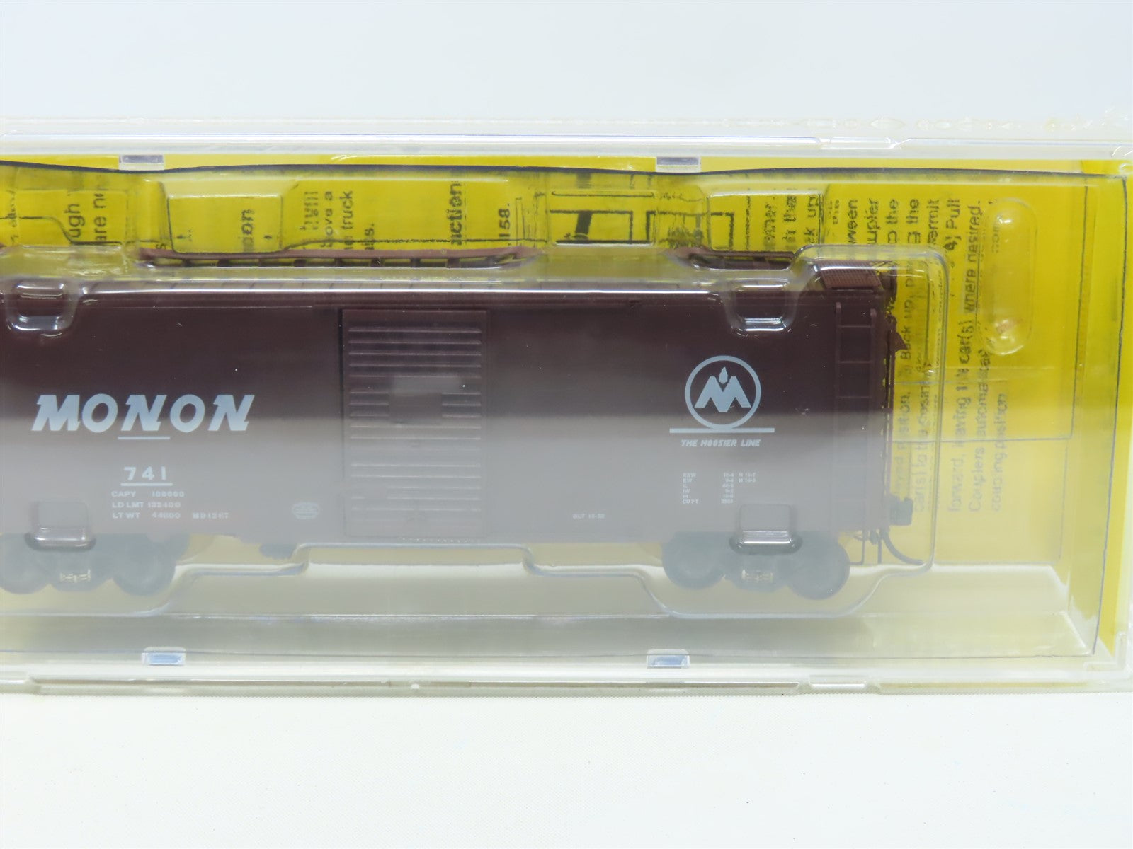 HO Scale Kadee 4014 CIL Monon 40' Single Door Steel Box Car #741 Sealed