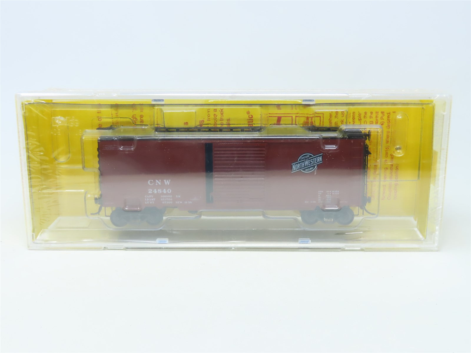 HO Scale Kadee 5252 CNW Chicago Great Western 40' Steel Box Car #24840 Sealed