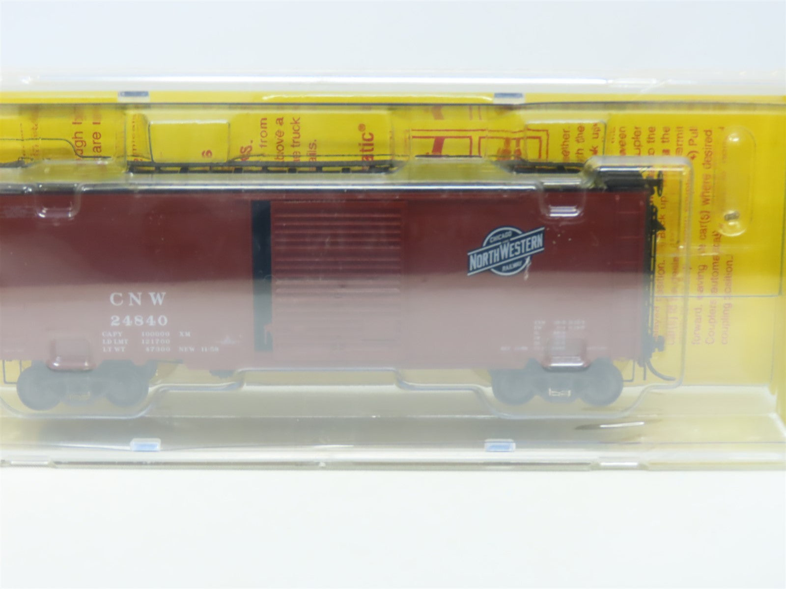 HO Scale Kadee 5252 CNW Chicago Great Western 40' Steel Box Car #24840 Sealed
