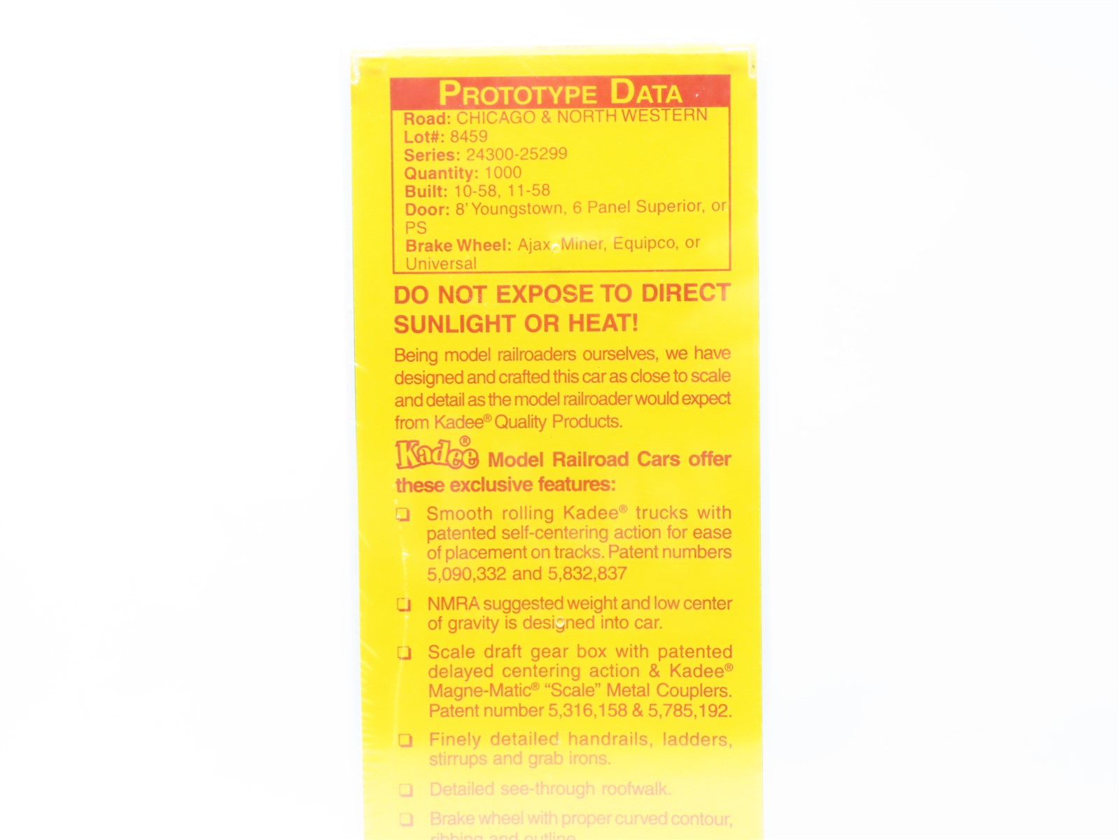 HO Scale Kadee 5252 CNW Chicago Great Western 40' Steel Box Car #24840 Sealed