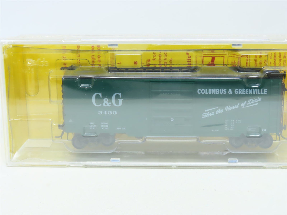 HO Scale Kadee 5258 C&amp;G Columbus &amp; Greenville 40&#39; Steel Box Car #3433 Sealed