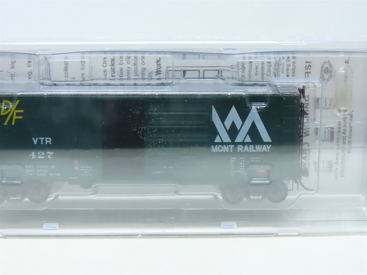 HO Scale Kadee 5265 VTR Vermont Railway 40&#39; Single Door Box Car #427 Sealed