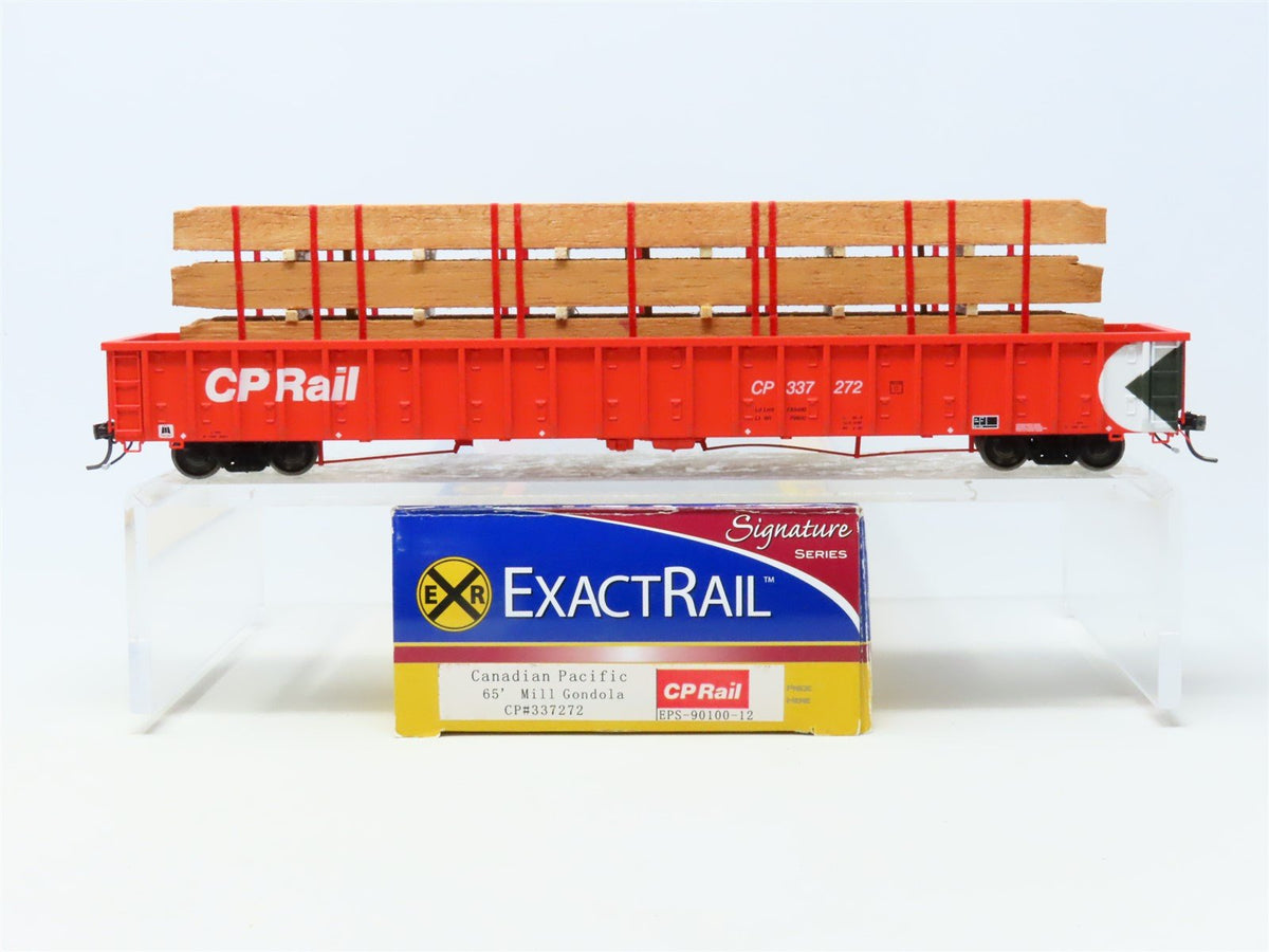 HO Scale ExactRail #EPS-90100-12 CP Rail 65&#39; Mill Gondola w/ Custom Load #337272