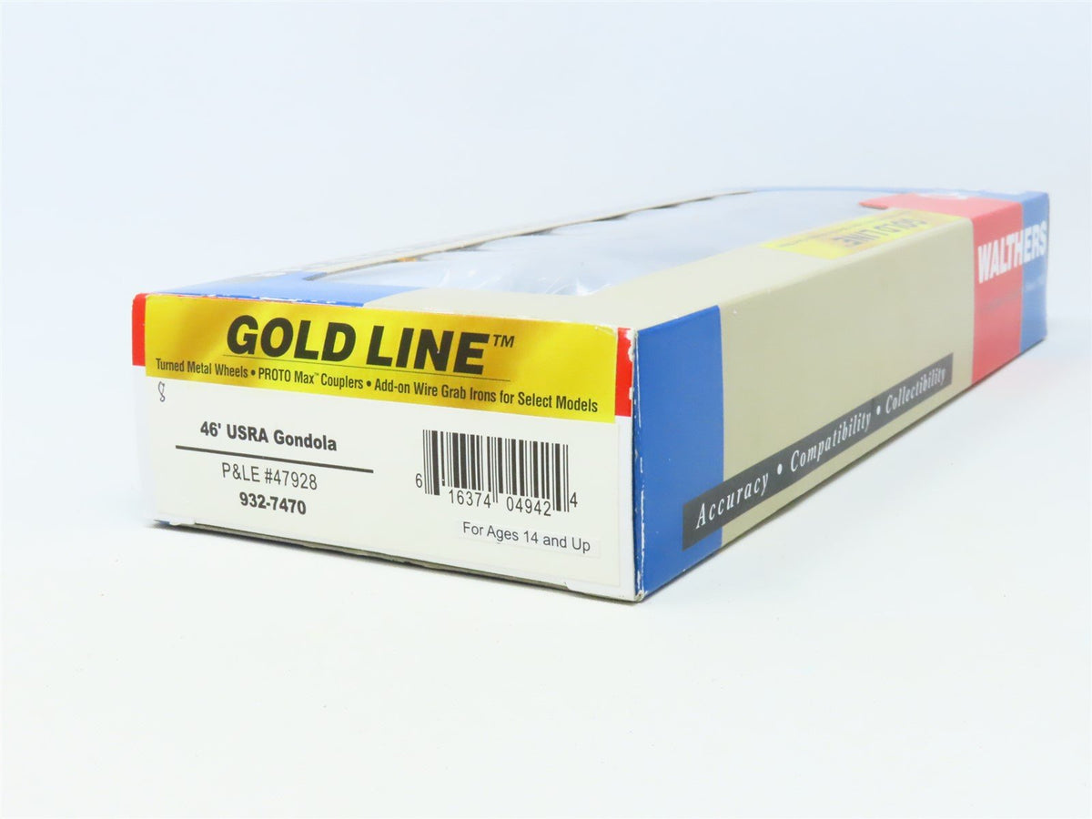 HO Walthers Gold Line #932-7470 NYC P&amp;LE 46&#39; Gondola #S-47928 w/ Custom Load