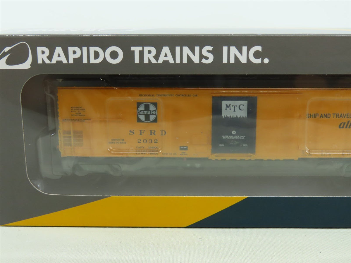 HO Scale Rapido #156001A SFRD Santa Fe Super Chief 56&#39; Mechanical Reefer #2032