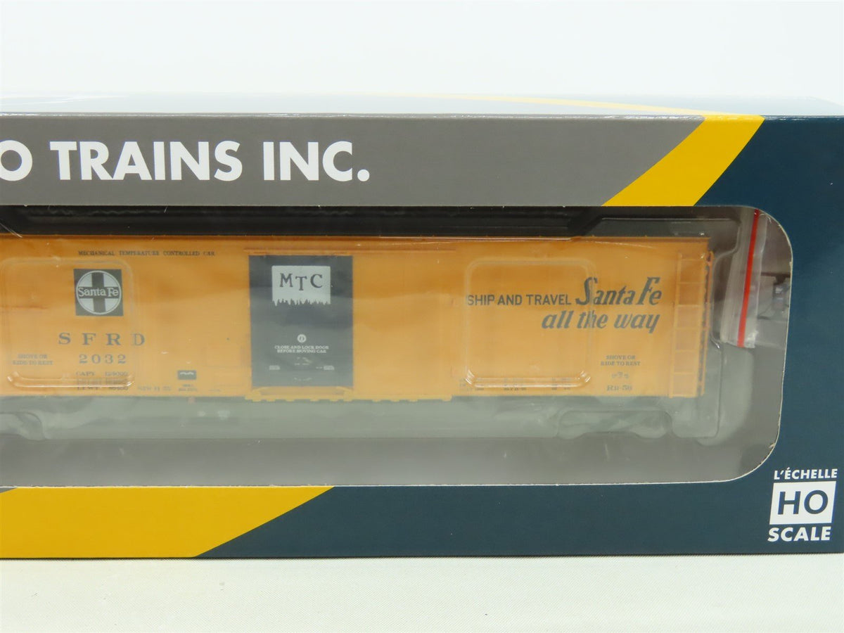 HO Scale Rapido #156001A SFRD Santa Fe Super Chief 56&#39; Mechanical Reefer #2032