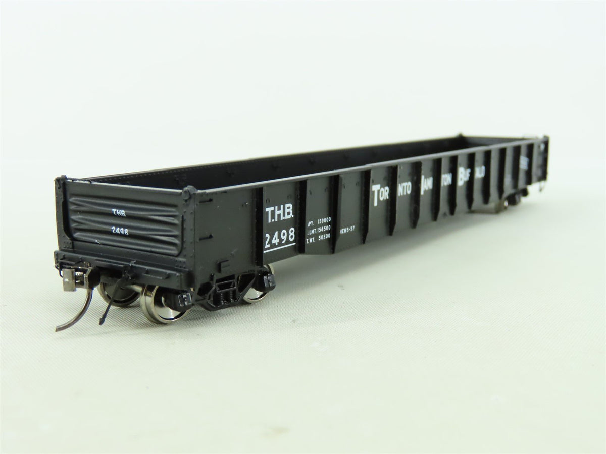 HO Scale Rapido #50056A TH&amp;B Toronto Hamilton &amp; Buffalo Mill Gondola #2498