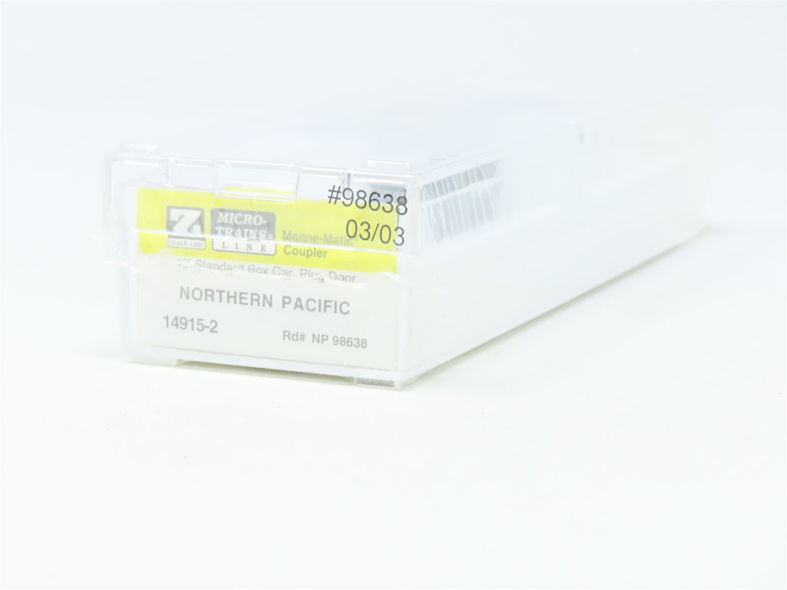 Z Scale Micro-Trains MTL 14915-2 NP Northern Pacific 40' Box Car #98638-Sealed