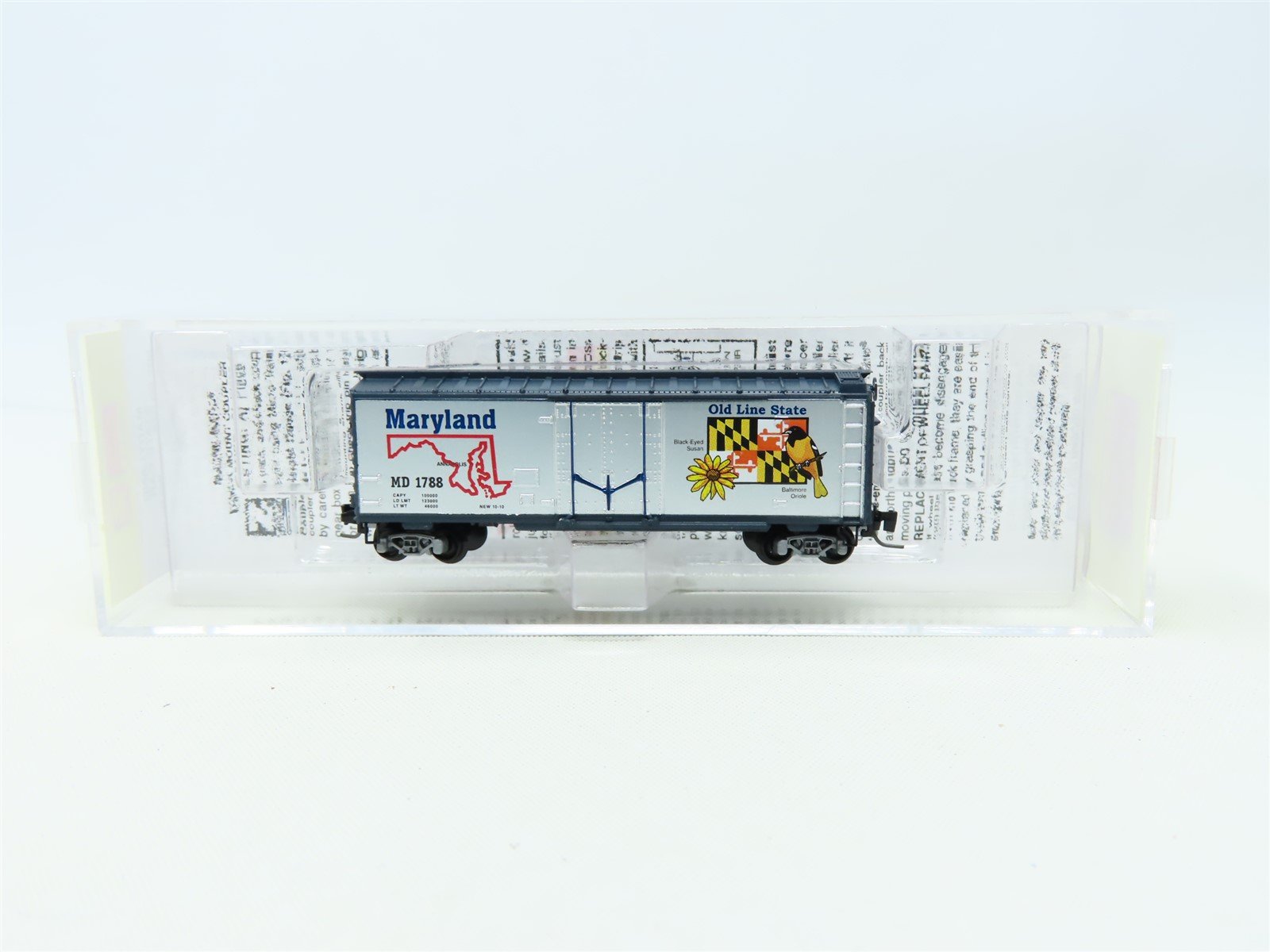 Z Scale Micro-Trains MTL 502 00 528 MD Maryland State Car 40' Box Car #1788