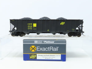 HO ExactRail Platinum EP-81471-10 CNW Chicago & North Western 4-Bay Hopper 63149