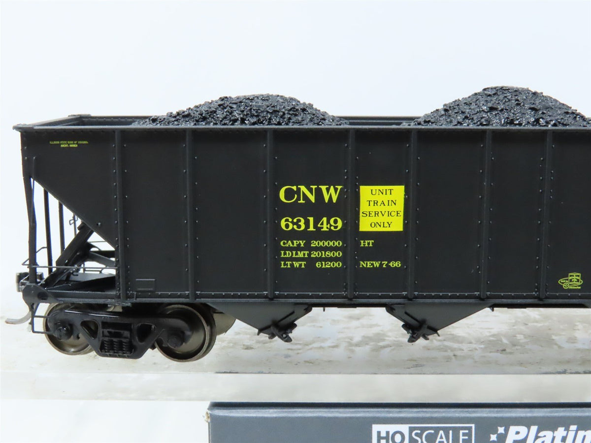 HO ExactRail Platinum EP-81471-10 CNW Chicago &amp; North Western 4-Bay Hopper 63149