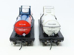 HO Broadway Limited Imports BLI #6474 SACX EBAX 6,000 Gallon Tank Car 2-Pack