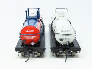 HO Broadway Limited Imports BLI #6474 SACX EBAX 6,000 Gallon Tank Car 2-Pack