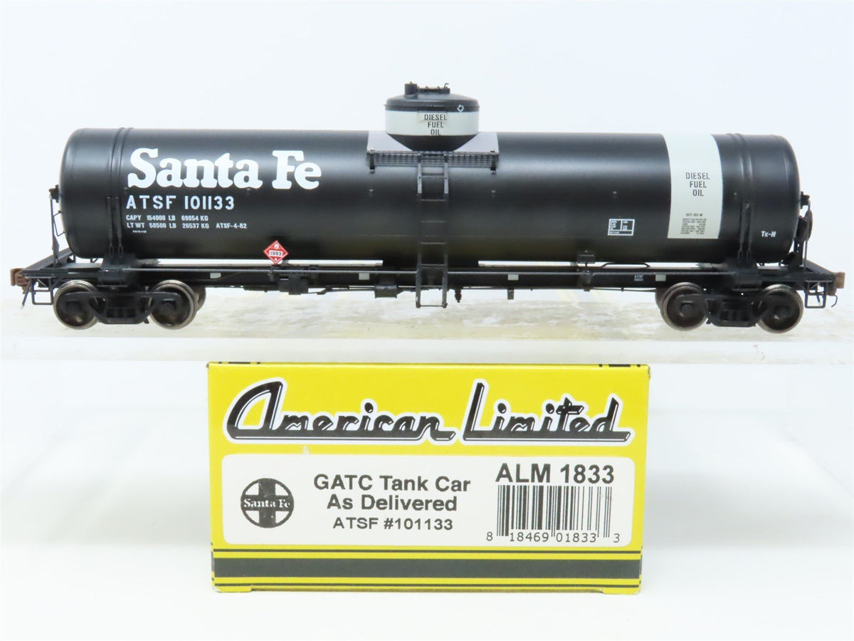 HO American Limited #ALM 1833 ATSF Santa Fe GATC Single Dome Tank Car #101133