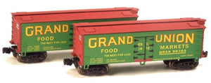 Z Scale FULL THROTTLE FTB9210-1 QREX Grand Union Food Markets 34' Reefer Set #1