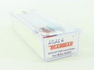 N Scale Atlas Trainman 39923 ACFX Kerr-McGee 3-Bay Covered Hopper #63453