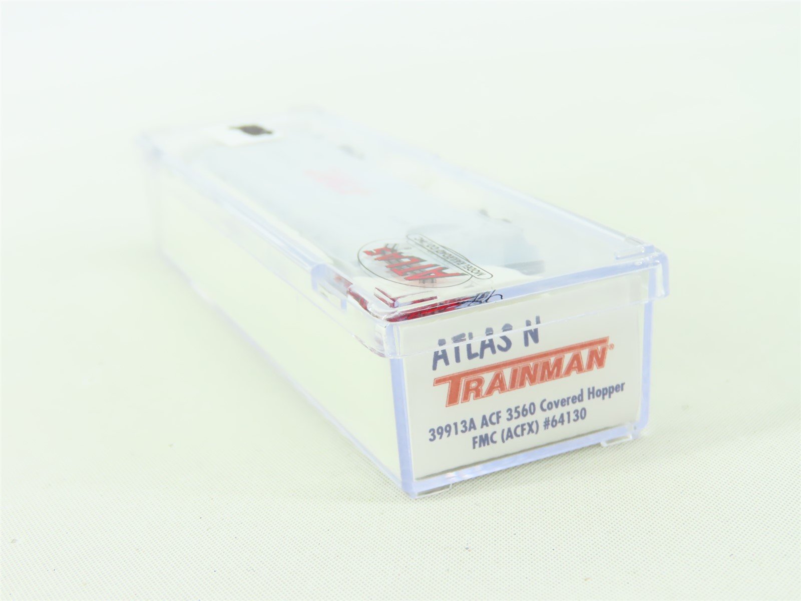 N Scale Atlas Trainman 39913A ACFX FMC Chemicals 3-Bay Covered Hopper #64130