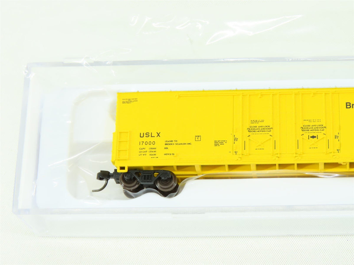 N Scale Atlas 50002292 USLX Brooks Scanlon Inc 53&#39; Steel Box Car #17000