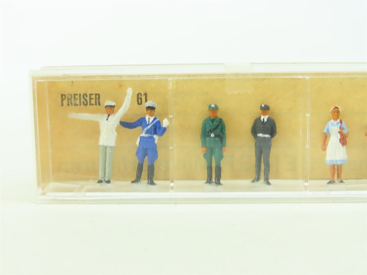 HO 1/87 Scale Preiser Vintage Figure Set #61 Policemen &amp; Red Cross Workers