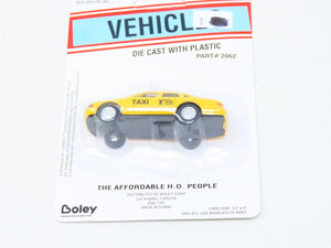 HO Scale Boley Vehicle #2062 Die-Cast and Plastic Yellow Taxi