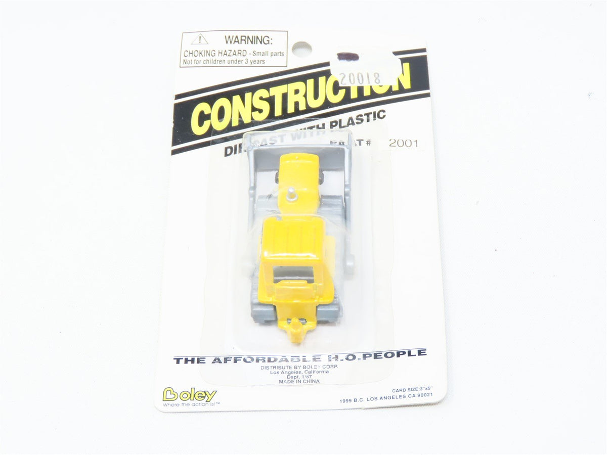 HO Scale Boley Construction #2001 Die-Cast and Plastic Bulldozer - Yellow