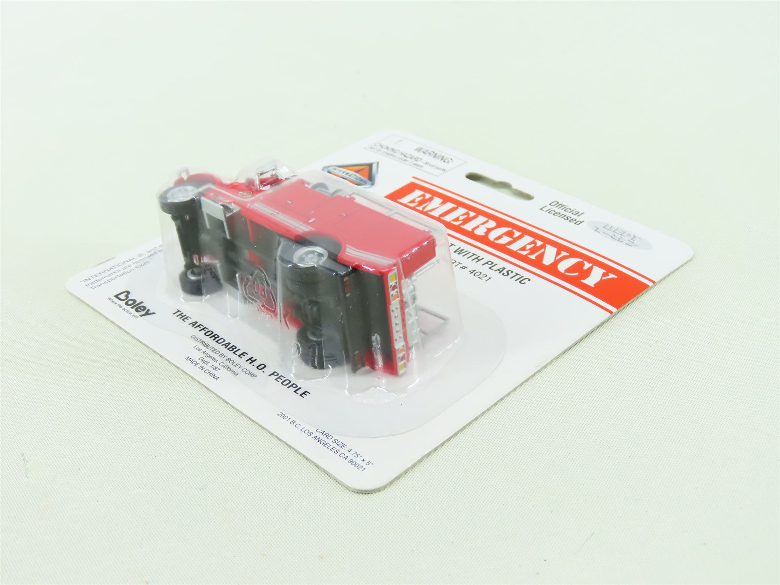HO Scale Boley Emergency #4021 International Utility Fire Truck