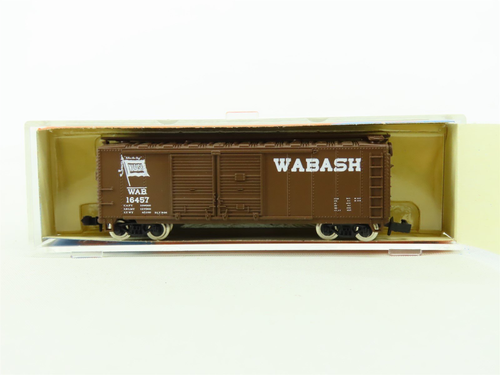 N Scale Roco 28703 WAB Wabash "Follow The Flag" Double Door Steel Box Car #16457