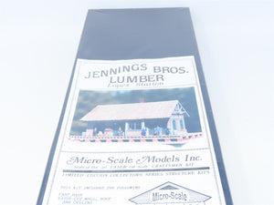 HO Micro-Scale Models Inc. Kit #MS-J603 Jennings Bros. Lumber Lopez Station