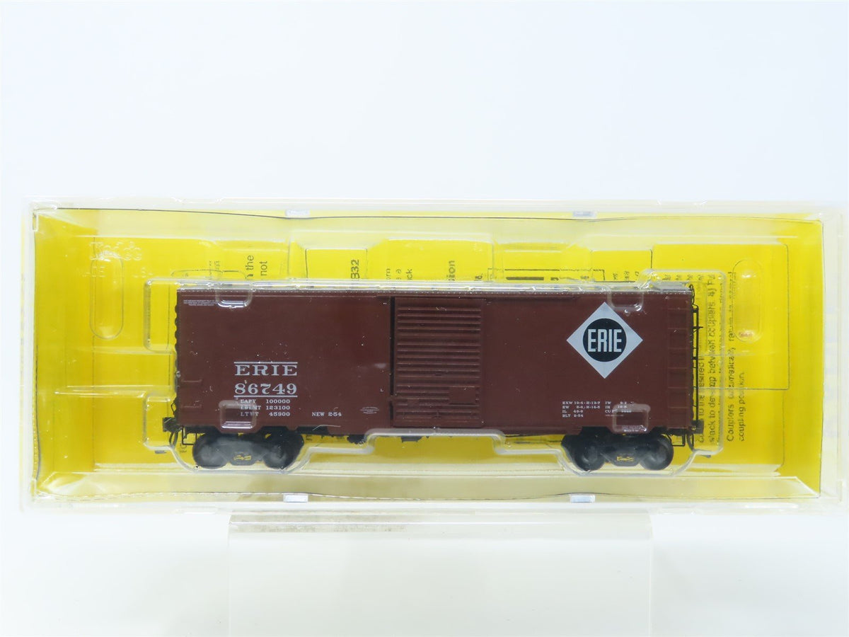 HO Scale Kadee 4901 ERIE Railroad 40&#39; Single Door Steel Box Car #86749 Sealed