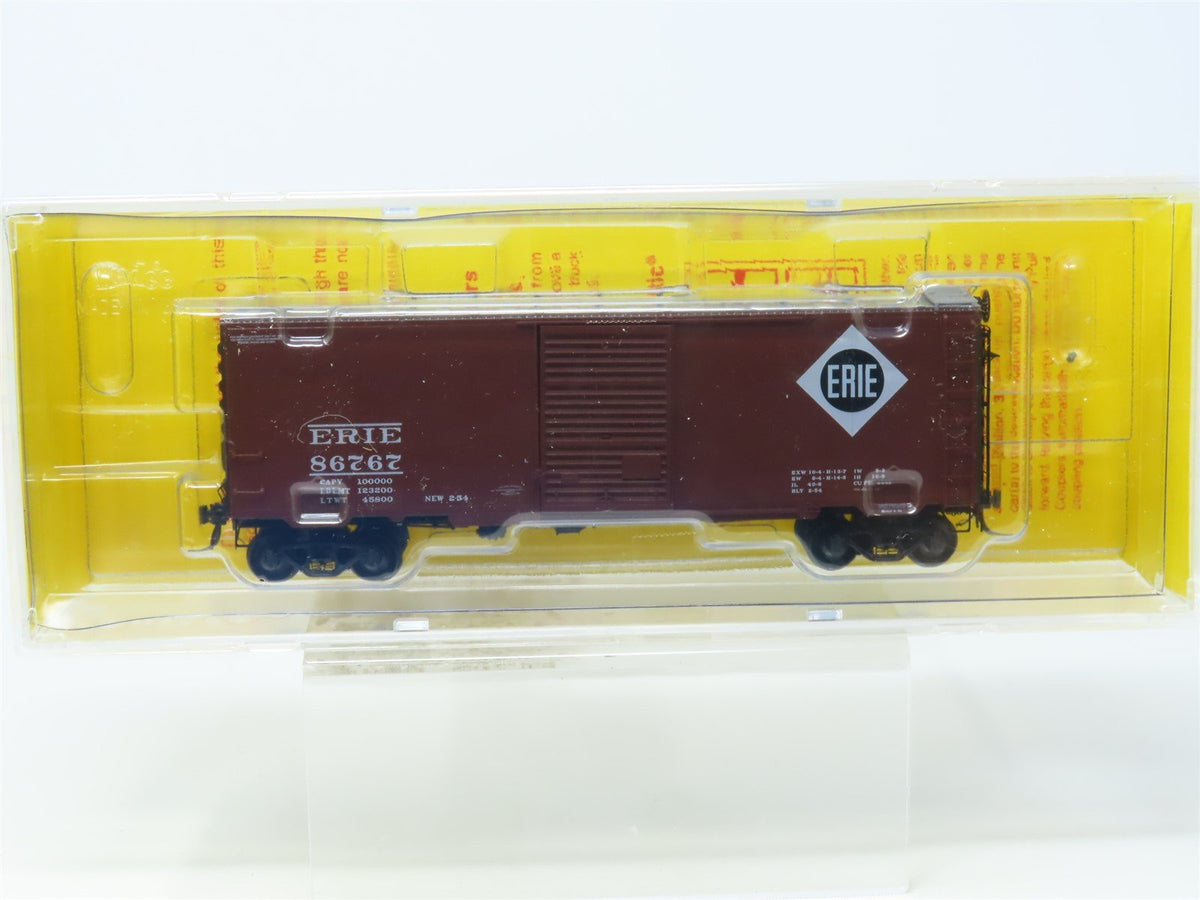 HO Scale Kadee 4904 ERIE Railroad 40&#39; Single Door Steel Box Car #86767 Sealed