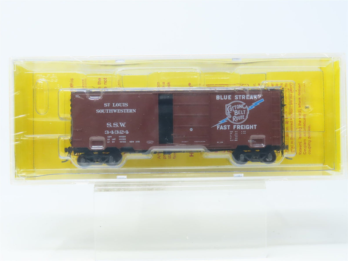 HO Scale Kadee 4909 SSW Cotton Belt Route &quot;Blue Streak&quot; Box Car #34324 Sealed