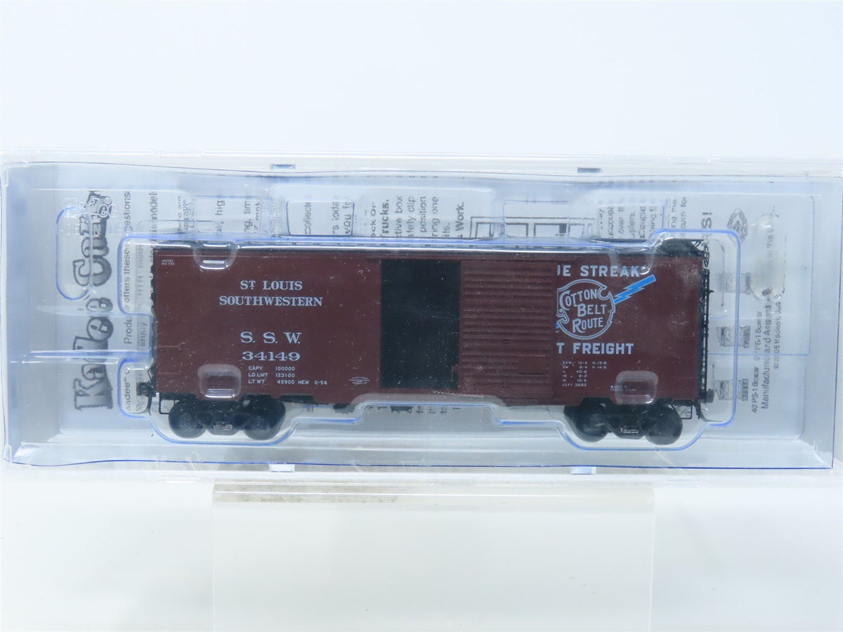 HO Scale Kadee 4913 SSW Cotton Belt Route &quot;Blue Streak&quot; Box Car #34149 Sealed