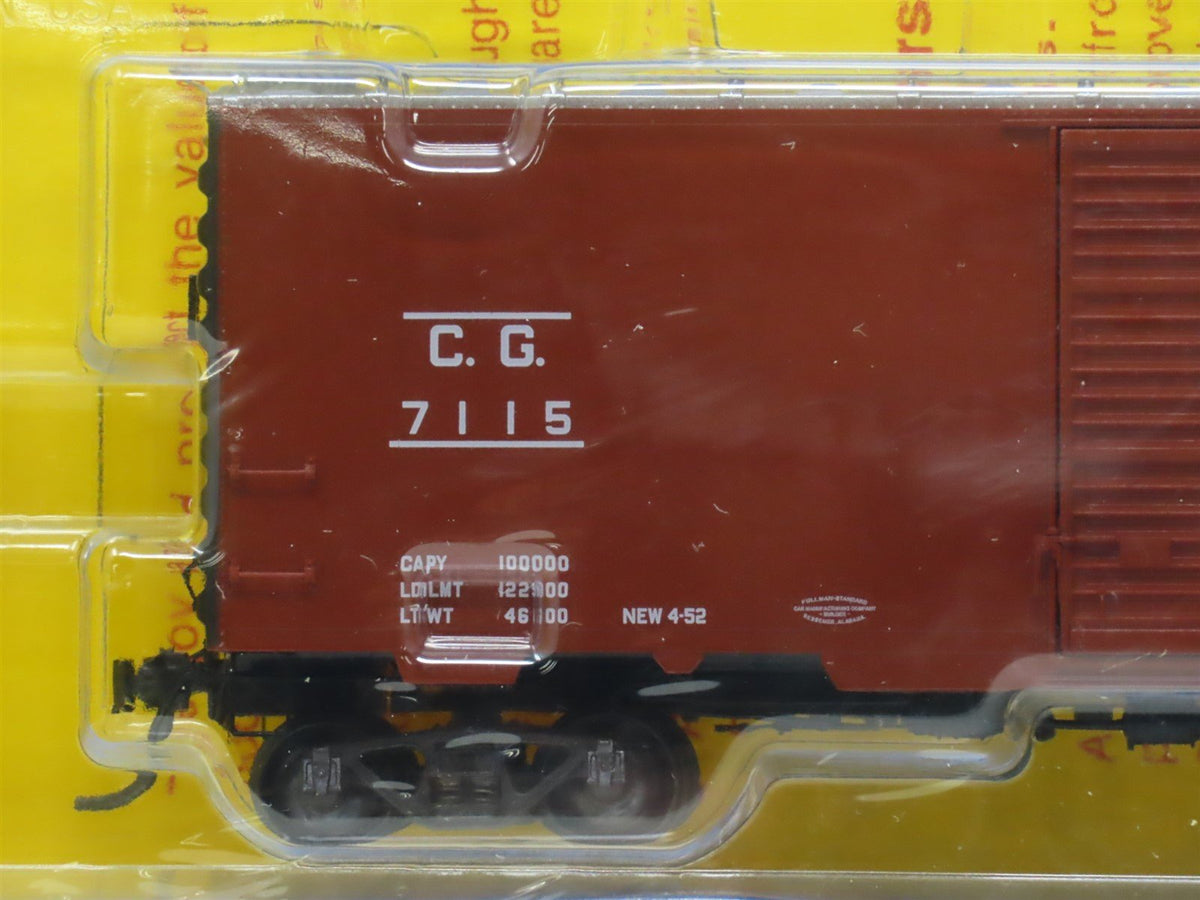 HO Scale Kadee 5111 CG Central Of Georgia 40&#39; Single Door Box Car #7115 Sealed