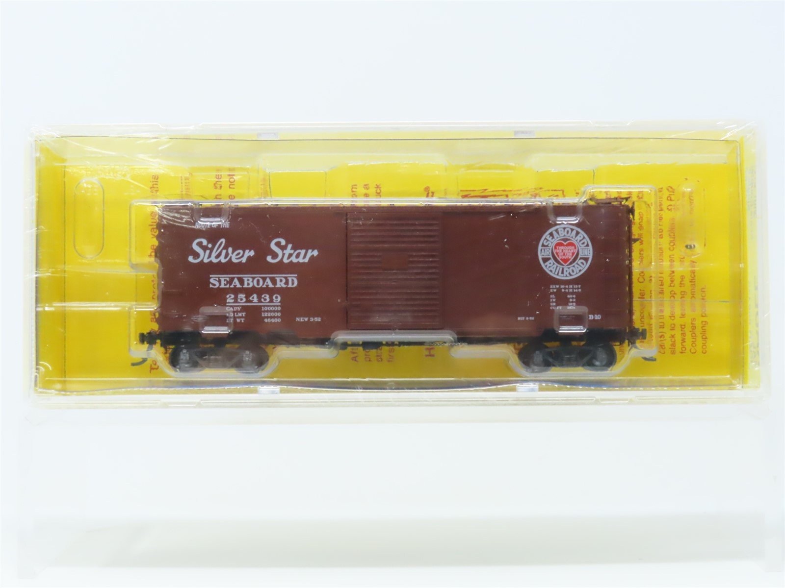 HO Scale Kadee 5115 SAL Seaboard Air Line "Silver Star" Box Car #25439 Sealed