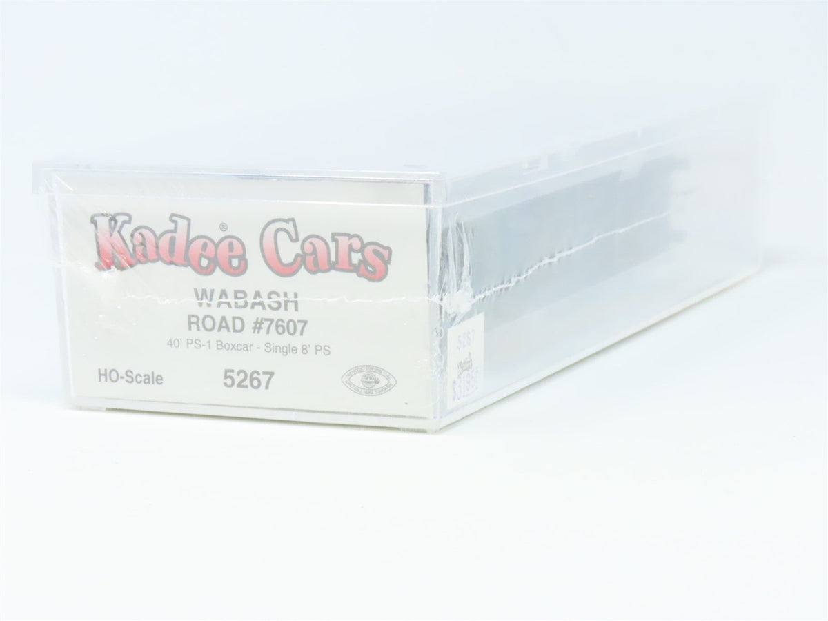 HO Scale Kadee 5267 WAB Wabash 40&#39; Single Door Steel Box Car #7607