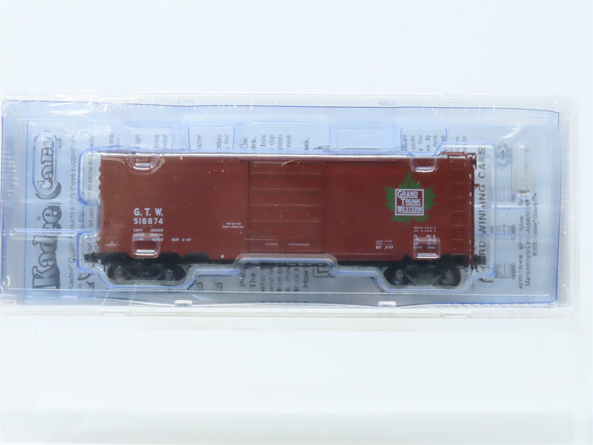 HO Scale Kadee 5268 GTW Grand Trunk Western 40&#39; Steel Box Car #516874 Sealed