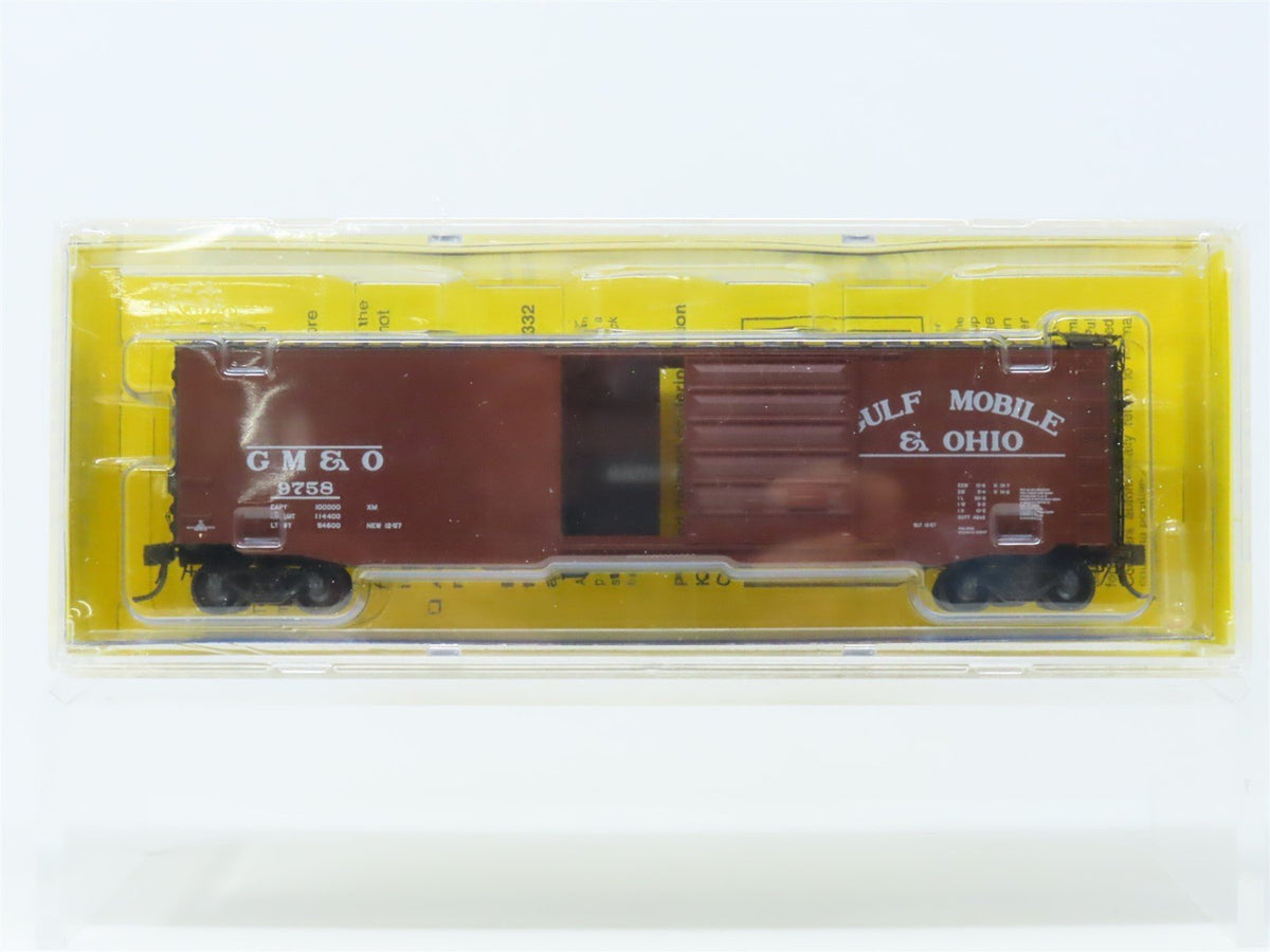 HO Scale Kadee 6003 GM&amp;O Gulf Mobile &amp; Ohio 50&#39; Steel Box Car #9758 Sealed