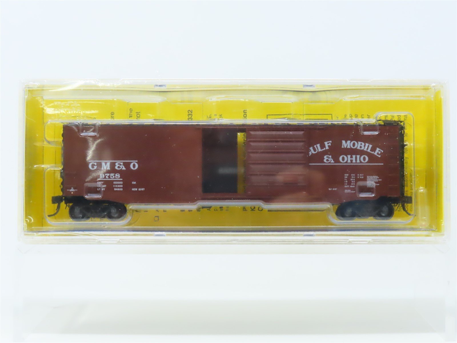 HO Scale Kadee 6003 GM&O Gulf Mobile & Ohio 50' Steel Box Car #9758 Sealed